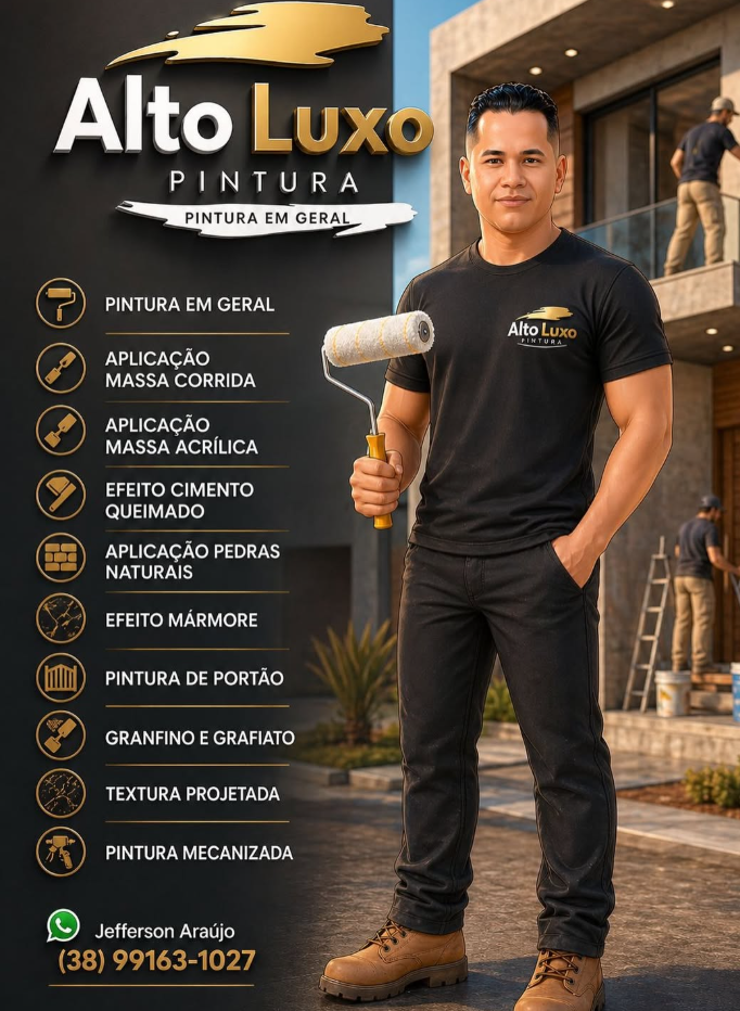 Jefferson Araújo, responsável pela Alto Luxo Pintura
